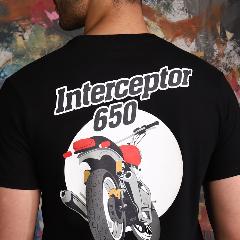 인터셉터 650 블랙 티셔츠 -2